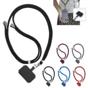 Universal Cross Body Nylon Patch Phone Lanyard Mobile Phone Strap Adjustable —_