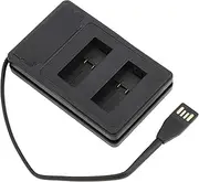 Camera Battery USB Camera Battery Charger Dual Charging Slot LCD Display Type‑C Input W/Cable, for for 9
