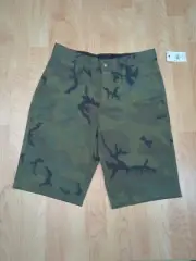 Volcom Vmonty Green & Brown Camouflage Camo Shorts Men's 28 NWT