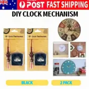 2PK DIY Clock Mechanism Hands Silent Quartz Clock Movement Replacement Part Kit