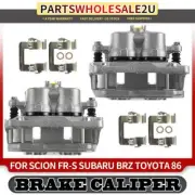 2x Front LH & RH Brake Calipers w/ Bracket for Toyota 86 Scion FR-S Subaru BRZ (for: Subaru)