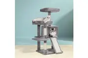 i.Pet Cat Tree 103cm Tower Scratching Post Scratcher Wood Condo House Trees Grey