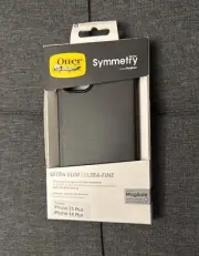 OtterBox Symmetry Case ULTRA SLIM-FINE for iPhone 15 Plus/14 Plus MagSafe-Black