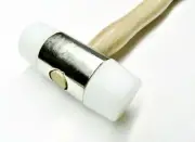 1-1/2" Nylon Hammer Dual Face Tapered Head Plastic Mallet Multi Purpose 1 Pound
