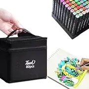 80 Colors Alcohol Markers, Art Drawing Markers Set for Adults Dual Tip Permanent Sketch Markers,for Adult Students Friends Gift, Art Supplies