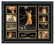KOBE BRYANT 1978-2020 TRIBUTE LA LAKERS SIGNED PHOTO FRAMED MEMORABILIA
