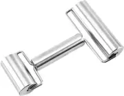 Smooth Stainless Steel Rolling Pin - Pastry and Pizza Double Dough Baker Roller