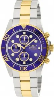 Invicta Men's 1773 Pro Diver Quartz Chronograph Blue Dial Watch