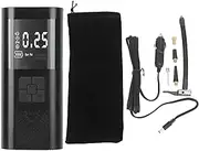 Grcfumo Tire Inflator Portable Air Compressor, DC 12V Electric Air Pump with Lighting, Cordless Electric Bike Pump for Car, Motorcycle (4000mah)