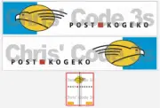 Code 3 Adhesive Vinyl Trailer Decals - Post Kogeko - 1/50 1/76 1/148 1/64 1/87