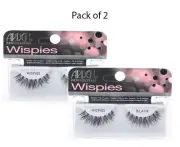 Ardell Invisibands Glamour Wispies Black False Eyelashes (65010) - 2 pairs