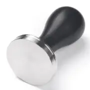 Coffee Tamper 58 mm Stainless Steel Natural Wood Handle Coffee Tamper Suit 58 mm