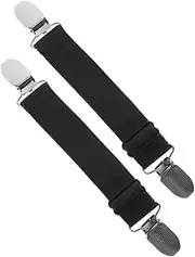 BELLIFFY Elastic Cuffs Boot Fixing Clips 2pcs Windproof Pants Holders Adjustable Boot Straps Pants Holders Fixing Clamps