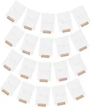 Zerodeko 20pcs Wedding Table Acrylic Numbers Reusable Seats Signs Wedding Supplies Festival Reception Decors Table Centerpieces Decor Beech Transparent