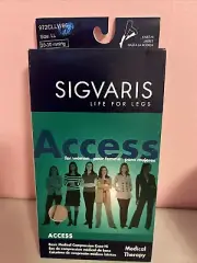 NEW Sigvaris 20-30 Mmhg Women's Knee High Compression Stockings Beige Sz. L Long