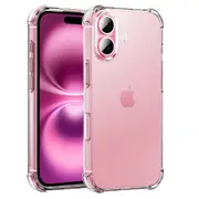For iPhone 16 Plus clear case Slim Shockproof Silicone cover