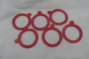 RUBBER SEALING RINGS Seal Rubber RING 65MM ID Preserving Jam Glass Jar SET 6 R