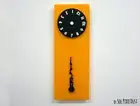 Stable Hand, Rotating Numbers - Yellow Wall Clock