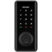 Schlage Ease S1 Smart Deadbolt Lock - Black Bluetooth Ready (Remote accessusing
