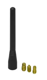 Short Stubby Rubber MATTE BLACK FLEX Antenna for VW AUDi BMW MAST Aerial