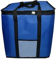 Food Delivery Bag Extra Large and High Thickening Cooler Bag Ice Pack Insulated Lunch Pizza Bag Fresh Food Delivery Container (Color : Red) (Color : Blue)