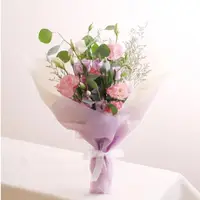 在飛比找momo購物網優惠-【玉屋TAMAYA】紫粉洋桔梗花束(鮮花 送禮 開幕升遷 生