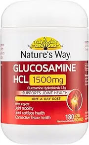 Nature's Way 1500mg Joints Health Glucosamine HCL Film Coated 200 Tablets