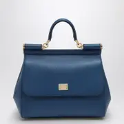 [Dolce & Gabbana] Large Royal Blue Sicily Hand Bag One size Blue