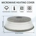 10.5inch Microwave Splatter Cover Collapsible Microwave Plate Cover with stAxL௸