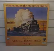 SunsOut Mountain Manitoba Prairie 550 Jigsaw Train Puzzle Larry Fisher (GSHF3)