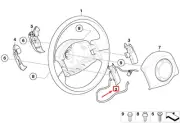 MINI COOPER R50, R53 Steering Wheel Horn Switch 6929367 61316929367 NEW GENUINE
