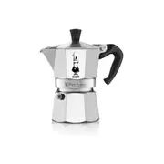 Bialetti Aluminiium Moka Express Coffee/Espresso Maker Percolator 3 Cups SLVR