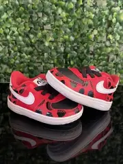 Nike Air Force 1 SE Lil Bugs Baby Crib Baby Shoes Sz 3C Red Black CZ2644 600