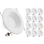 6 in. 5 CCT Retrofit Recessed Dimmable LED Downlight Selectable 2700K-5000K with