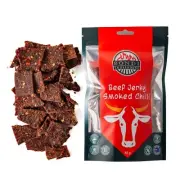 Beef Jerky Smoked Chilli - Australian Grass Fed