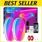Vibrant 66Ft LED Strip Lights - Multicolor Waterproof with App & Remote Control