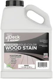 #1 Deck Premium Advanced Solid Color Wood Stain for Decks, Fences, Siding (1 Gal