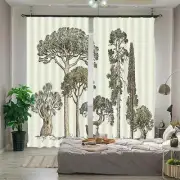 Myriad Forms Of Tree 3D Blockout Photo Print Curtain Fabric Curtains Window