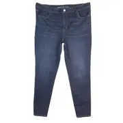 American Eagle Next Level Stretch Hi-Rise Jegging Womens Blue Jeans Size 22 Long