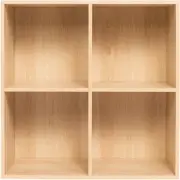 Openook 4 Cube Shelf Storage Unit - Oak