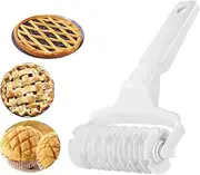 Lattice Roller Cutter, Cookie Pie Pizza Bread Pastry Crust Roller Cutter Baking Tool, Pastry Cutter Roller DIY Baking Tool Household Time-Saver Baking Pastry Tools for Pie Pizza Biscuits/1197