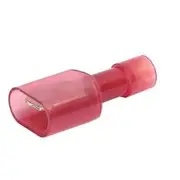 Aerpro 6.4Mm Male Spade Terminal Insulated Red - 100 Pieces, APM63R