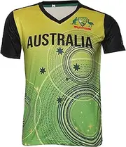 KD Cricket Jersey World Cup 2021 Supporter T-Shirt Cricket Team Uniform - Australia Plain 42