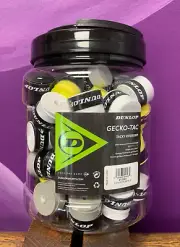Dunlop Gecko-Tac Ultra Tacky Performance Tennis Overgrip Tub or Case of 60 grips