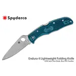 【ALICE艾莉絲】SPYDERCO ENDURA 4 藍FRN柄K390鋼折刀 #C10FPK390