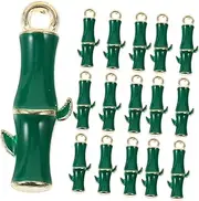 [KALLORY] Bamboo Necklace Jewelry Diy Charms for Bracelet Making 30pcs Metal Charms