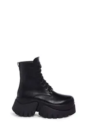 [Koi Footwear] Rancor Vilun Lace-Up Boots - Black