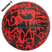AND1 Fantom Rubber Basketball & Pump (Graffiti Series)- Official Size 7 (29.5...