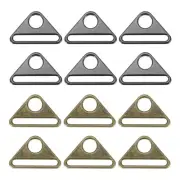 2 Inch 12 Pcs Triangle Buckle Adjuster for Bag Blcak/Bronze