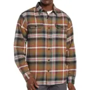 NEW Orvis Mens M Plaid Button-Front Shirt 100% Cotton Long Sleeve Shacket